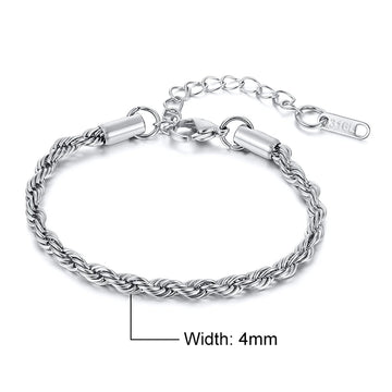 VARNOX — Twisted Rope Chain Bracelet