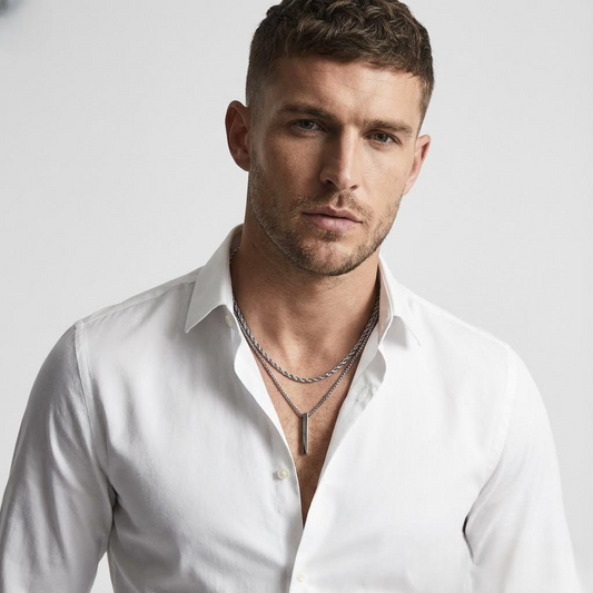 VARNOX — GeoPillar™ Layered Bar Necklace